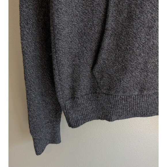 American Eagle Size Small Knit Sweater Mens AE Shawl Collar Pocket Gray Classic - Picture 3 of 5